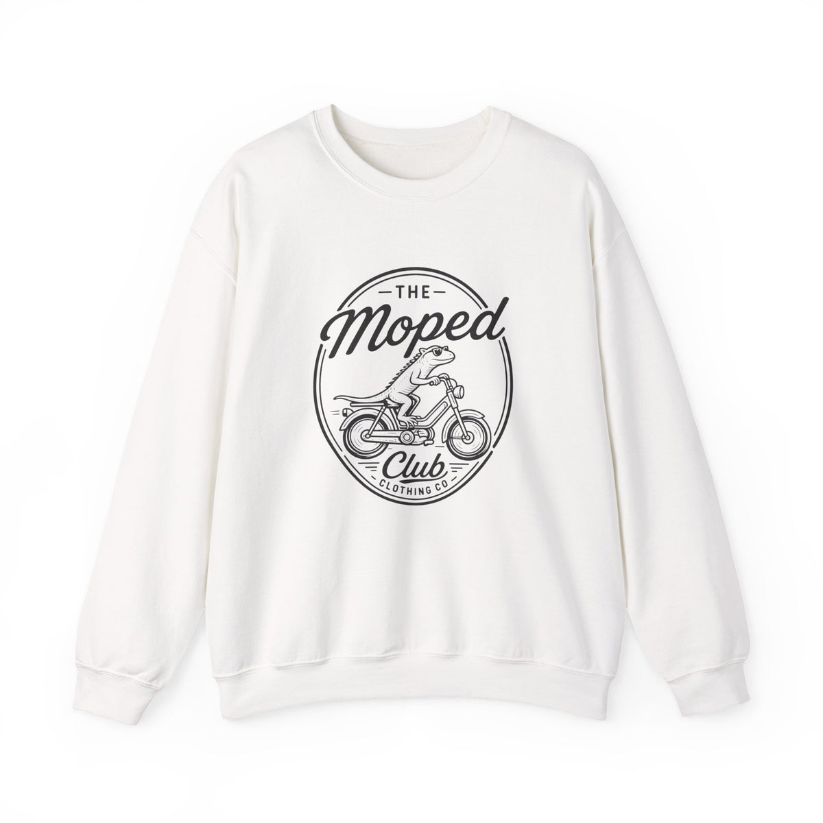 Men's Moped Club Vintage Motorcycle Crewneck Sweatshirt