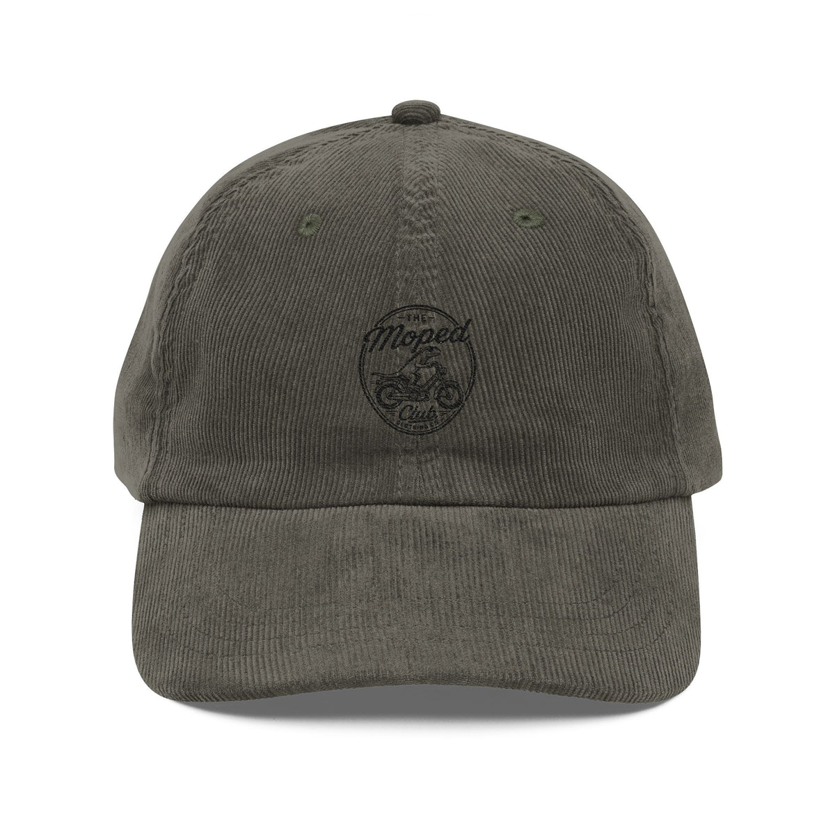 Men's Vintage Corduroy Cap Mountain Badge