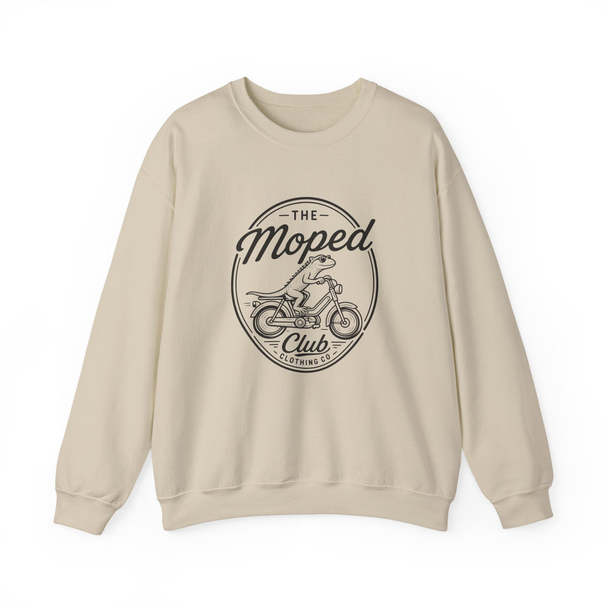 Men's Moped Club Vintage Motorcycle Crewneck Sweatshirt